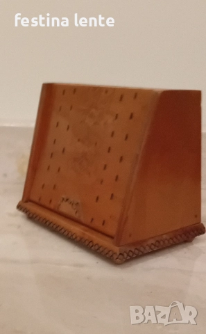 Дървена кутия за цигари, снимка 3 - Антикварни и старинни предмети - 52585288