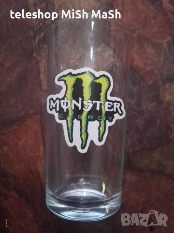 ***ТОП*** Стъклена безцветна чаша с различни лога на Монстър Енерджи Monster Energy , снимка 18 - Други стоки за дома - 38249230