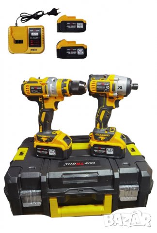 Комплект 2в1 Акумулаторен Винтоверт и Безжичен Импакт Драйв 36V 8Ah KrafT Royal ПРОМО , снимка 6 - Винтоверти - 39619637