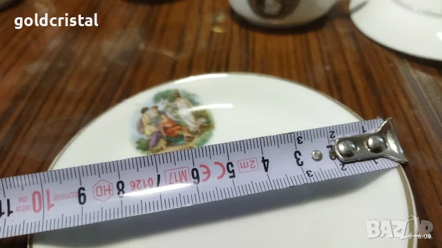 старинен порцелан Чехословакия чашки за кафе трите грации, снимка 14 - Антикварни и старинни предмети - 50587749