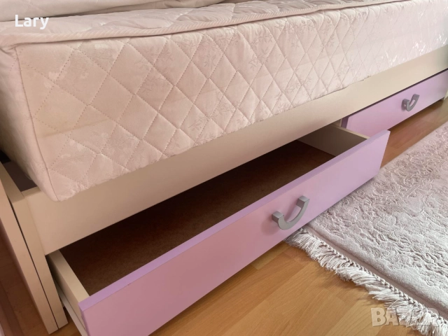 Легло с матрак, ракла, шкал-ракла и нощно шкафче, снимка 3 - Бебешки легла и матраци - 52926304