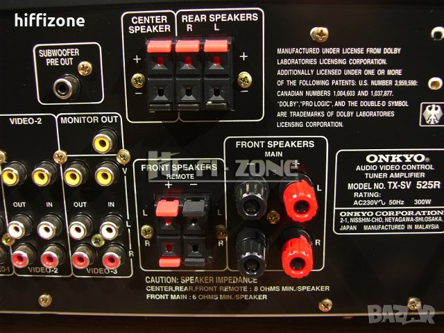 РЕСИВЪР  Onkyo tx-sv525r , снимка 8 - Ресийвъри, усилватели, смесителни пултове - 40334003