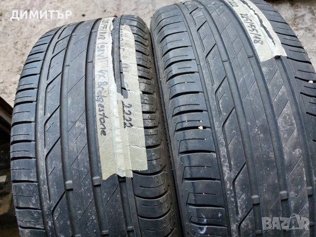 2 бр Летни Гуми Bridgestone 225 55 18 dot 4517, снимка 3 - Гуми и джанти - 37634649