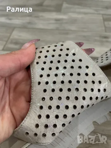 Бежови дамски сандали 40н., снимка 2 - Сандали - 47313926