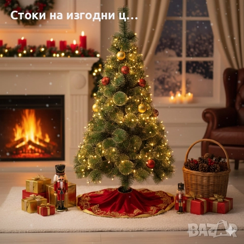 Гъста Коледна елха - заснежена