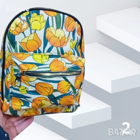 Практична фешън раница в модерни принтове, снимка 7 - Раници - 52895587