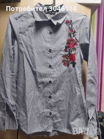 Дамска риза с бродерия, снимка 1