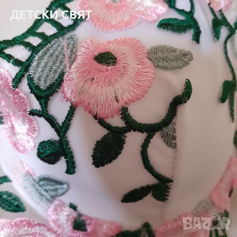Сутиен с цветя , снимка 6 - Бельо - 38312011