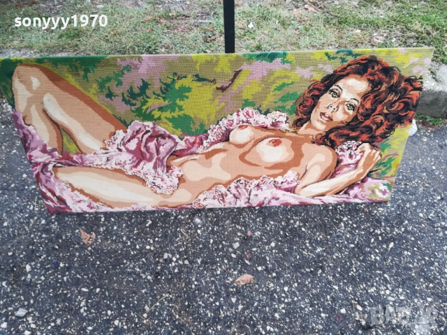 ГОБЛЕН//КАРТИНА ЗА СТЕНА ОТ ФРАНЦИЯ 0610251627, снимка 2 - Антикварни и старинни предмети - 51963572