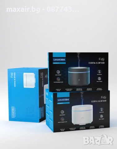 Арома дифузер с етерични масла Lanaform Fidji * Гаранция 2 години, снимка 4 - Овлажнители и пречистватели за въздух - 38728960