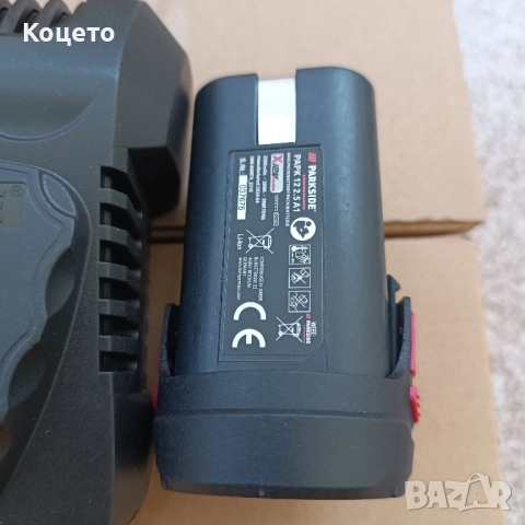 12 V - 2.5 Ah X TEAM/ Батерия и зарядно Parkside / Парксайд Performance , снимка 6 - Бормашини - 51619383