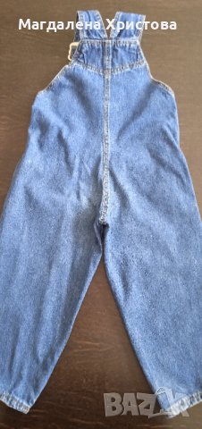 Детски дънков гащеризон, снимка 5 - Детски панталони и дънки - 37438020