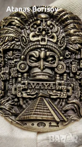 Медал/Плакет на Маите. Календар на Маите, снимка 2 - Колекции - 49850334