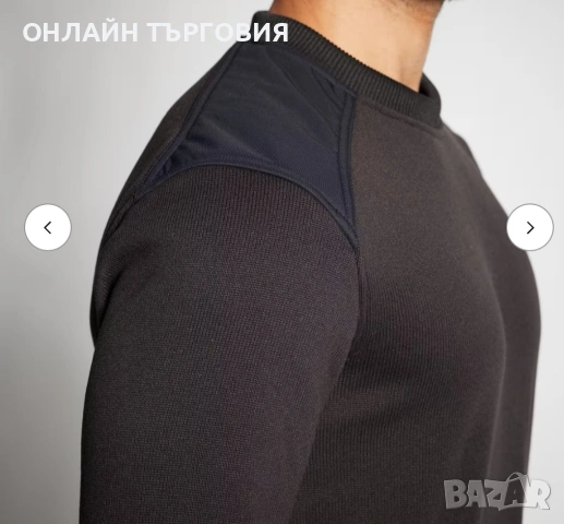 Мъжки черен пуловер , снимка 3 - Пуловери - 53430777