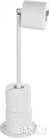 Стоящ държач за тоалетна хартия WENKO с вграден държач за резервна ролка за тоалетна хартия, снимка 2 - Други стоки за дома - 40199906