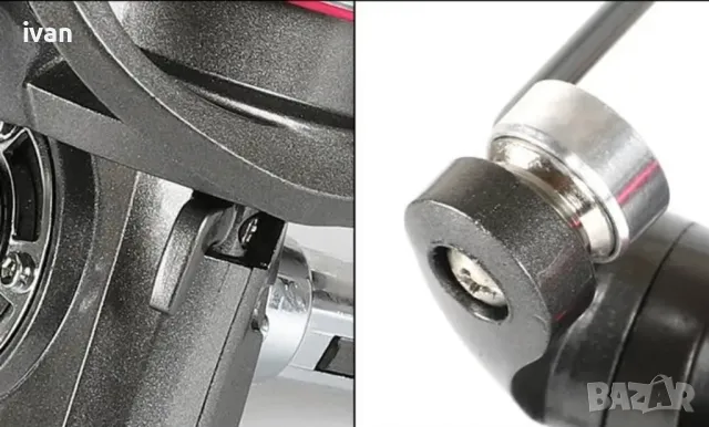 намаление макара Yomoshi Yo1000, Графитено тяло, алуминиева шпула, метална дръжка, 12+1 лагера, снимка 5 - Макари - 50399812