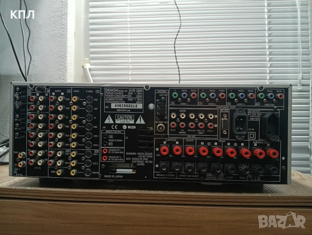 7.1 канален ресивър DENON AVR -2805, снимка 7 - Ресийвъри, усилватели, смесителни пултове - 52773653
