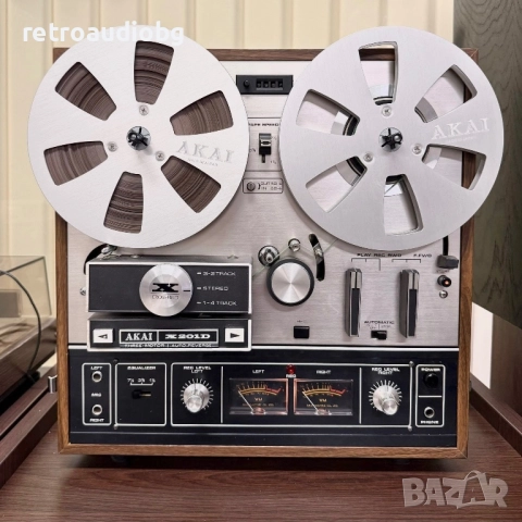 🔊Ретро ролков триглав магнетофон AKAI x-201D - магазинно състояние🔊