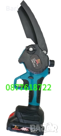 Акумулаторен верижен безчетков мини трион(резачка) 21v, снимка 5 - Градинска техника - 50071910