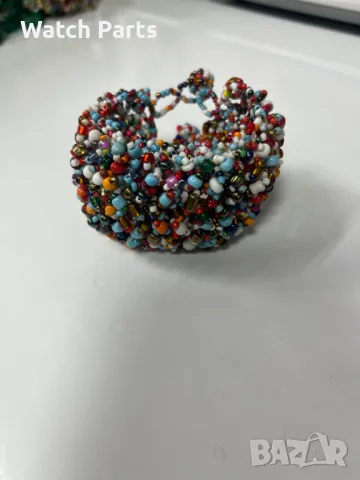 Колие гривна и пръстен от мъниста, снимка 5 - Колиета, медальони, синджири - 48527562