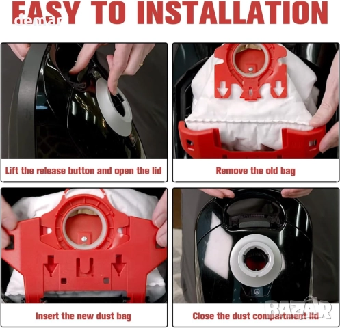 20 броя GN 3D високоефективни торби за прах за прахосмукачки Miele GN серия, снимка 6 - Прахосмукачки - 52088772