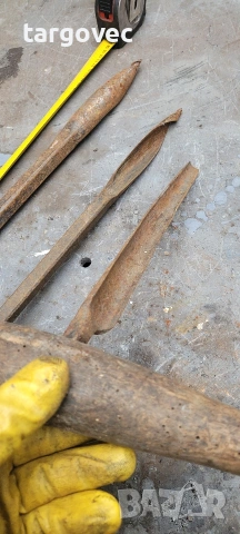 комплект от три броя дърводелски свредла ръчни старинни, снимка 4 - Антикварни и старинни предмети - 53279553