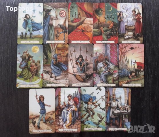 Таро карти: Witches Tarot & Silver Witchcraft Tarot & Everyday Witch Tarot, снимка 6 - Карти за игра - 33679329