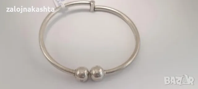 Сребърна гривна-14,45гр/925, снимка 4 - Гривни - 49621014