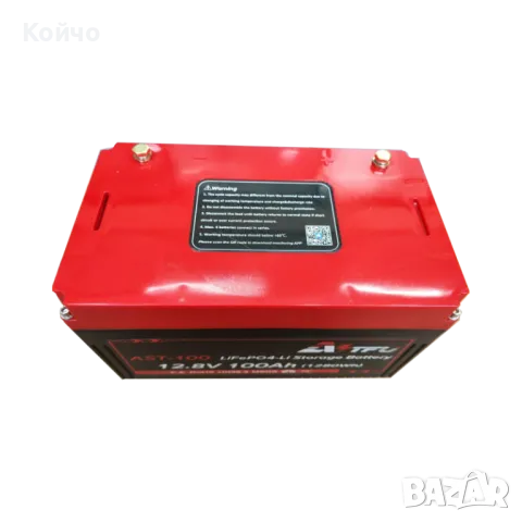 Литиева батерия AST-100 12.8V 100AH c Bluethooth и WiFi, снимка 3 - Къмпинг осветление - 49749786