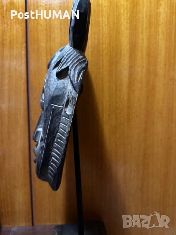 Африканска маска Бауле, снимка 4 - Антикварни и старинни предмети - 51072100