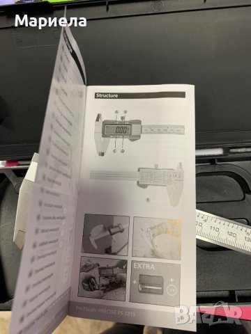 Burg Wächter PRECISE PS 7215 72150 Дигитален шублер 150 mm, снимка 4 - Измервателни инструменти - 43709112