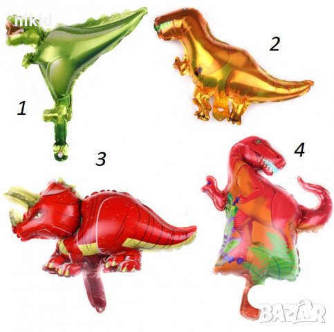 Различни динозаври динозавър малък фолио фолиев балон хелий въздух парти, снимка 4 - Други - 26289223