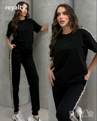 Guess Нов Черен Дамски Спортен Комплект 