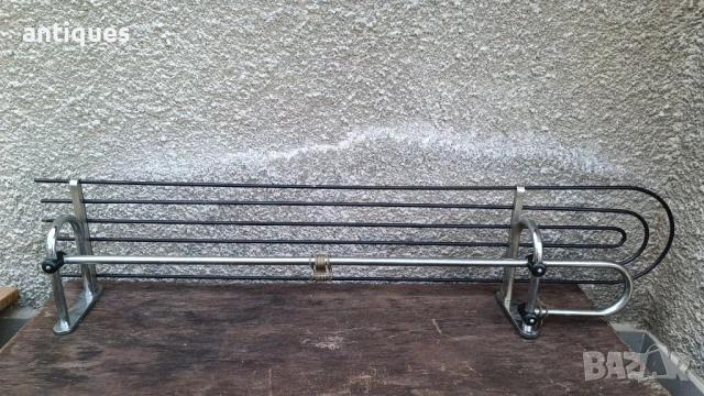 Голяма метална закачалка с поставка за шапки - 140/38см, снимка 6 - Антикварни и старинни предмети - 50559297