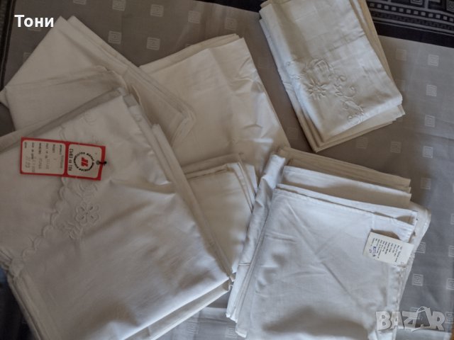 Калъфки , долни и горни чаршафи от преди 1990 г , снимка 1