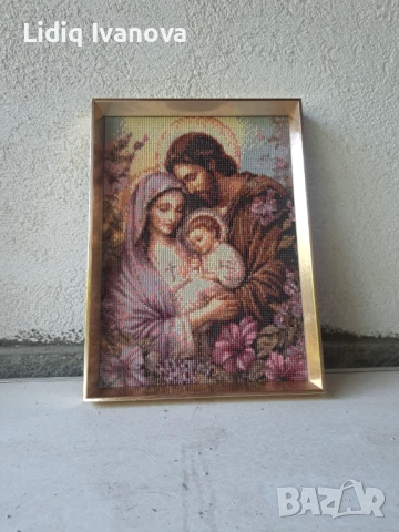 Диамантен гоблен икона-готов и рамкиран, снимка 2 - Гоблени - 51066799