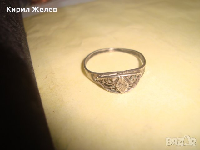 СТАР СРЕБЪРЕН ПРЪСТЕН ВИСОКА ПРОБА СРЕБРО МАЙСТОРСКА ЮВЕЛИРНА РЪЧНА РАБОТА 22246, снимка 8 - Пръстени - 32991889