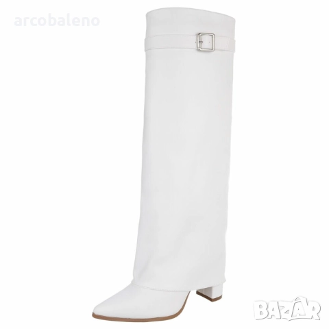 Дамски ботуши на висок ток, 4цвята , снимка 8 - Дамски ботуши - 52325436