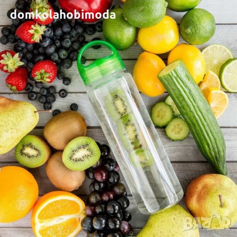 Детокс бутилка за вода и ароматни напитки Tritan, снимка 2 - Други стоки за дома - 28289830