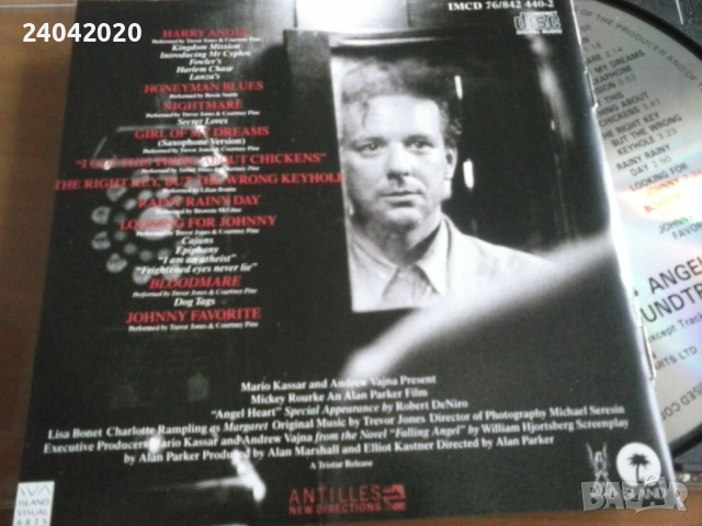 Angel Heart - Original Soundtrack оригинален диск, снимка 2 - CD дискове - 53506568