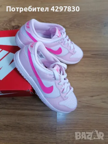 Розови маратонки Nike Dunk Low № 34