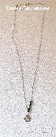 Сребърно Колие, снимка 2 - Бижутерийни комплекти - 52765272
