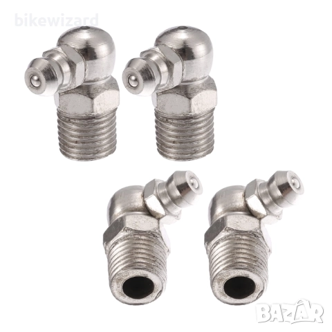 X AUTOHAUX 45 бр. гресьорки M10x1 ъглови 90° гресьорки НОВИ, снимка 4 - Други инструменти - 52476742