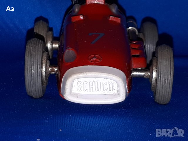 Schuco Mercedes micro racer 1043 D.M.G.M. Made in Western Germany ламаринена механична играчка, снимка 7 - Колекции - 43855349