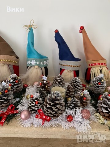Коледна украса свещник гном, снимка 18 - Декорация за дома - 42931587
