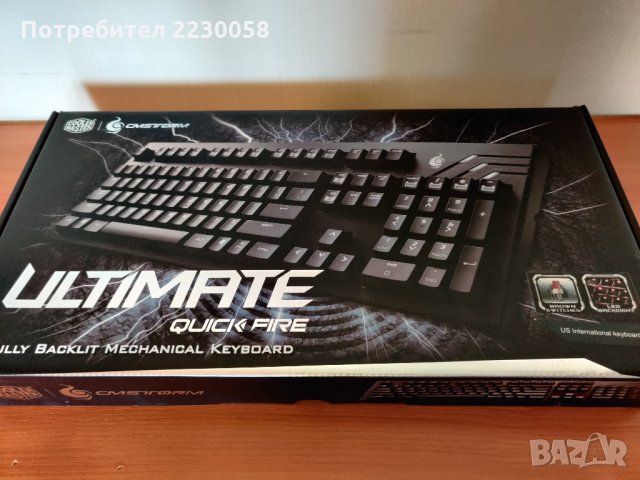 Геймърска механична клавиатура CM Storm QuickFire Ultimate – Cherry MX Brown суич, снимка 2 - Клавиатури и мишки - 35055079