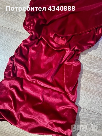Дамска кадифена рокля, снимка 3 - Рокли - 52860541