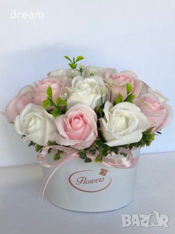 Букет със сапунени рози, снимка 7 - Подаръци за жени - 33178203