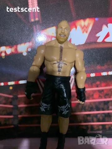 Екшън фигура WWE Brock Lesnar Брок Леснар Mattel Basic Series играчка WWE MMA UFC, снимка 9 - Колекции - 48939170