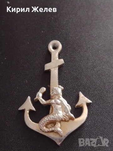 РЕТРО БИЖУ УКРАШЕНИЕ КОТВА С РУСАЛКА ОТ СОЦА ЗА КОЛЕКЦИЯ 37485, снимка 2 - Други ценни предмети - 40491859